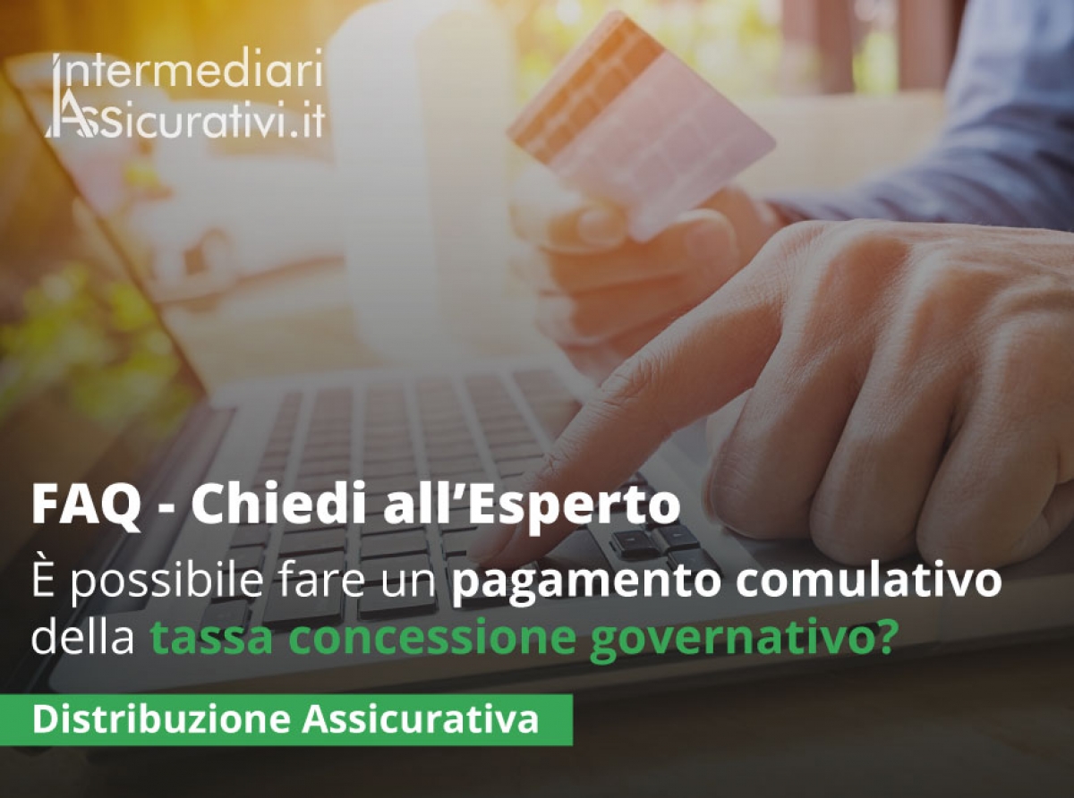 È possibile fare un pagamento comulativo della tassa concessione governativo?